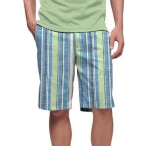 Loudmouth • Men's Striped Nassau Golf Shorts || Size 34
